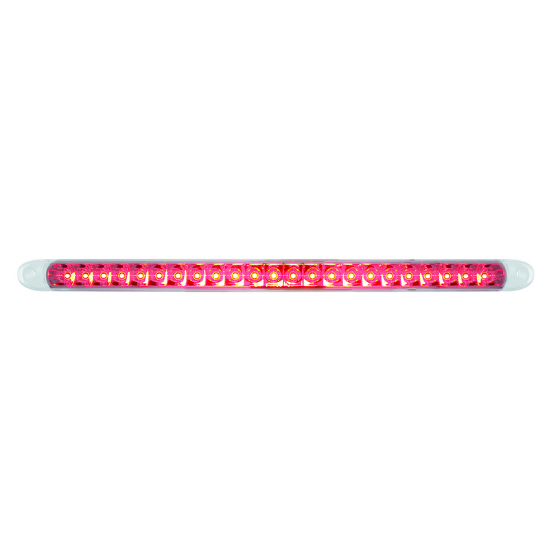 United Pacific 23 SMD LED 17-1/4" Reflector Light Bar Only (Stop, Turn & Tail) Red LED/Clear Lens 37092