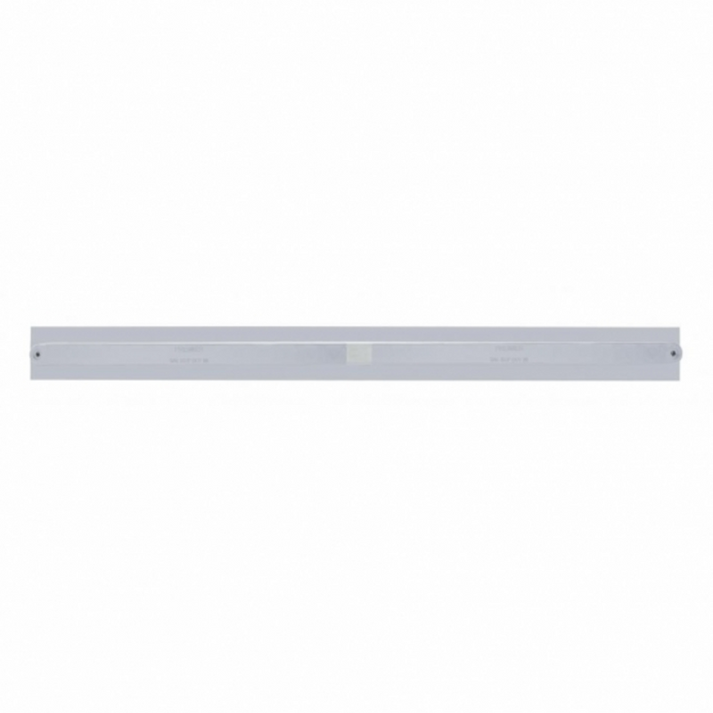 United Pacific Chrome Top Mud Flap Plate With Two 14 LED 24" Light Bars Red LED/Chrome Lens (Each) 37107