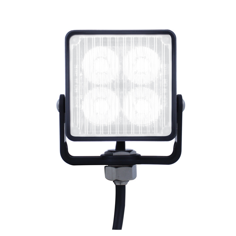 United Pacific 4 High Power LED Square Warning Lighthead White LED (Bulk) 37189B