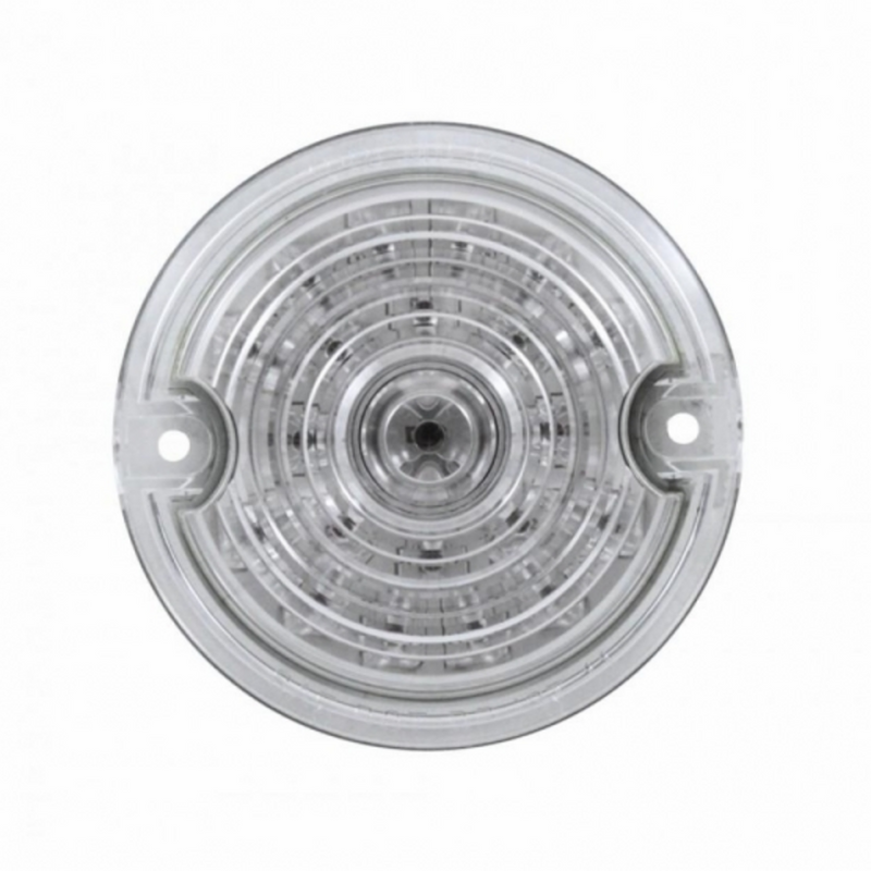 United Pacific 21 LED 3-1/4" Signal Light For Harley Motorcycle With 1156 Plug Red LED/Clear Lens 37203