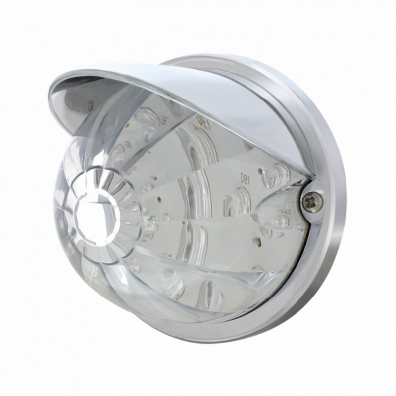 United Pacific 17 LED Watermelon Flush Mount Kit With Visor Red LED/Clear Lens 37273