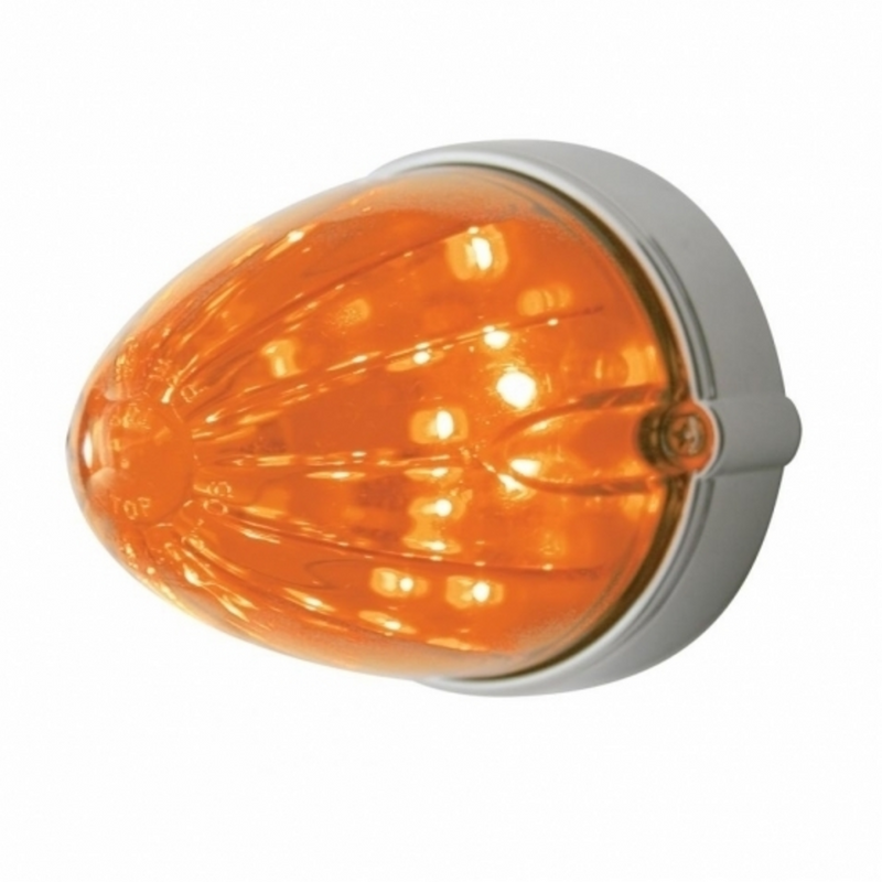 United Pacific 19 LED Watermelon Grakon 1000 Flush Mount Kit Amber LED/Dark Amber Lens 37301