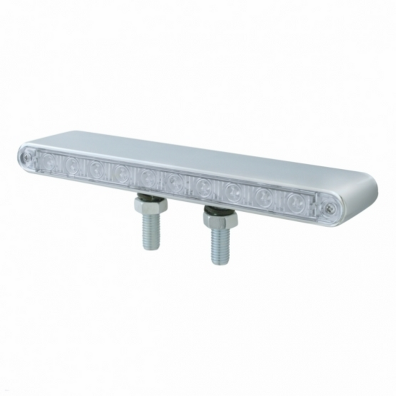 United Pacific 20 LED 9" Double Face Light Bar Amber LED/Clear Lens 37476