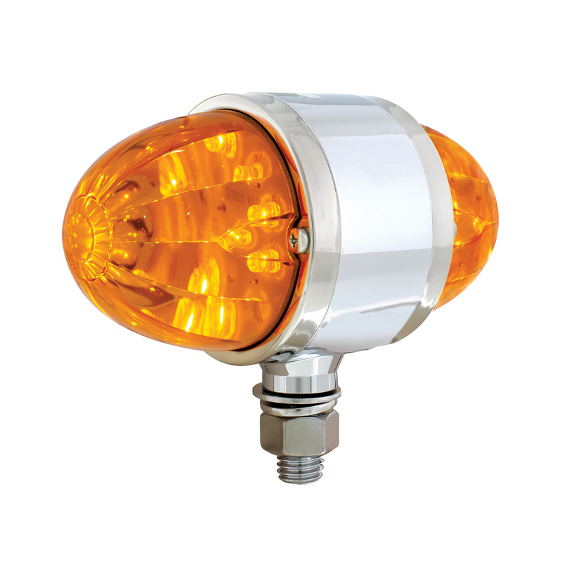 United Pacific 34 LED Dual Function Watermelon Double Face Light Amber LED/Amber Lens 37477