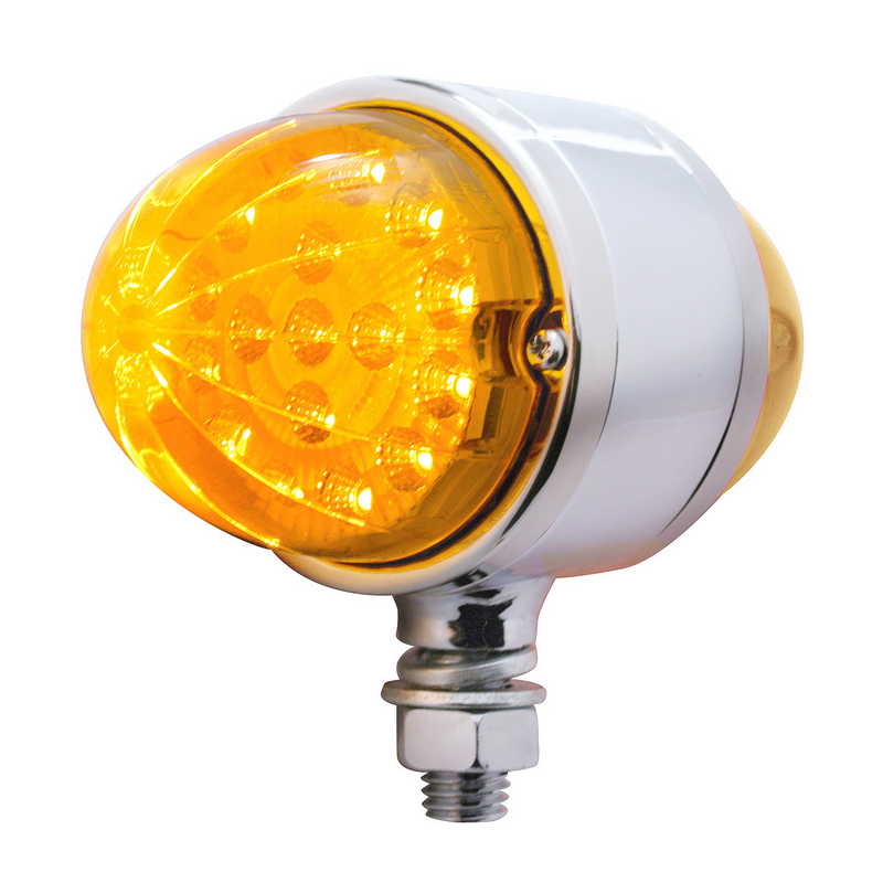 United Pacific 17 LED Dual Function Reflector Double Face Light Amber LED/Amber Lens 37479