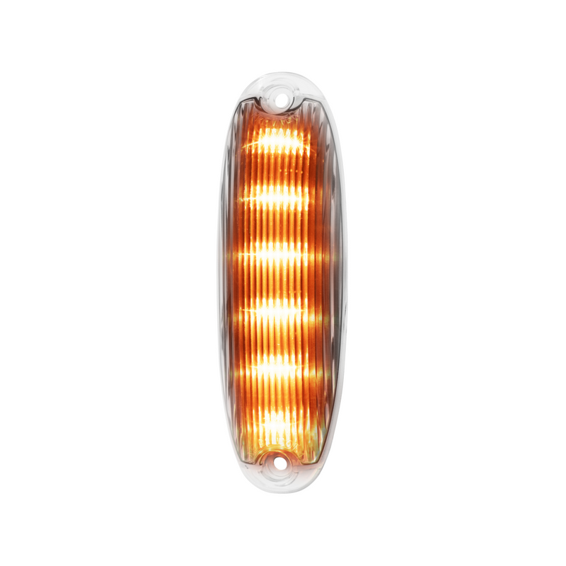 United Pacific 6 Amber LED Cab Light For 2008-2017 Freightliner Cascadia Clear Lens 37555