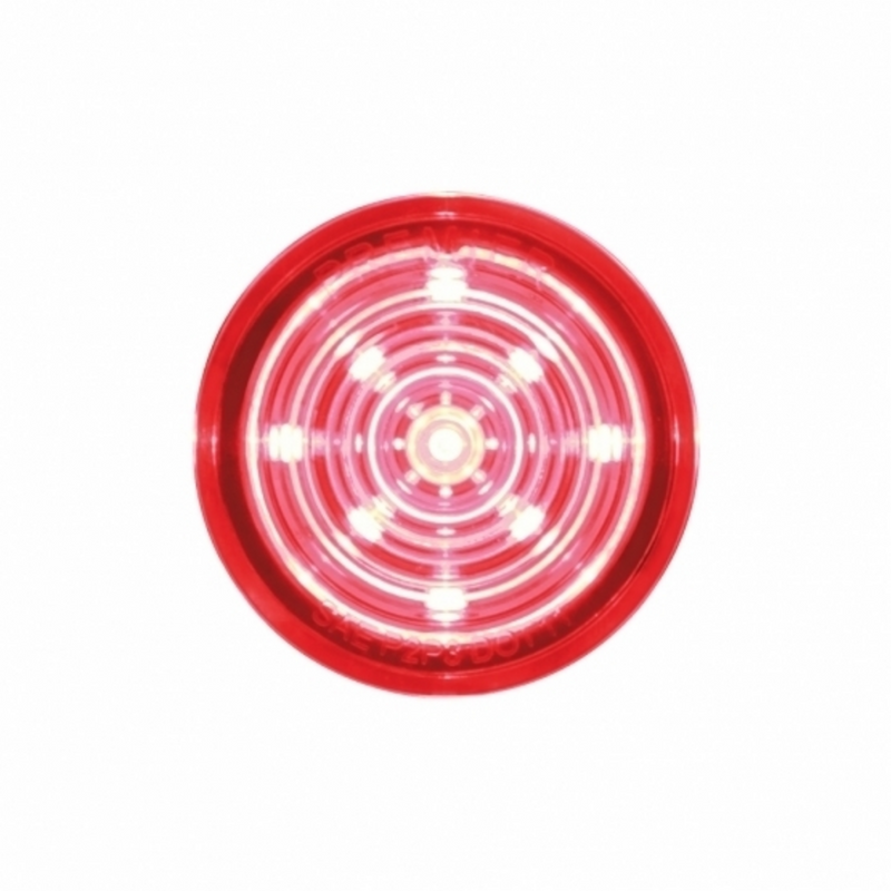 United Pacific 9 LED Mini Bullet Light Insert Red LED/Red Lens (Bulk) 37571B