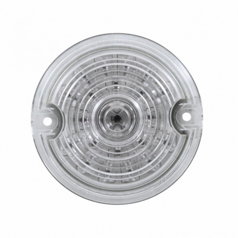 United Pacific 21 LED 3-1/4" Dual Function Signal Light For Harley Motorcycle With 1157 Plug Amber LED/Clear Lens 37576