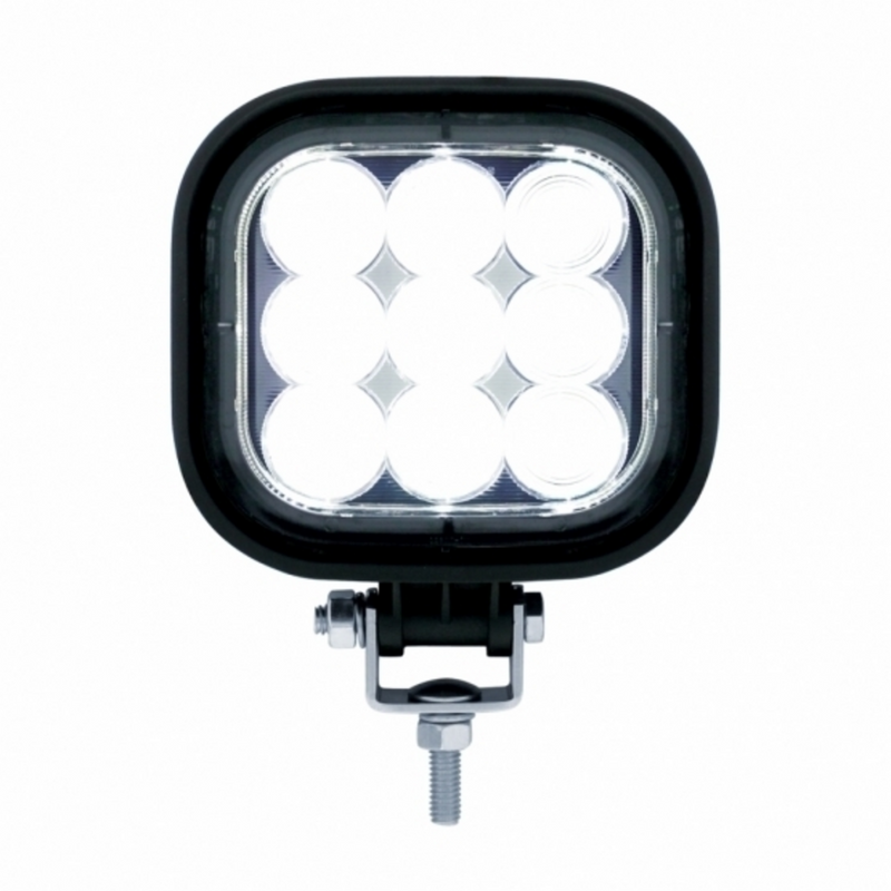 United Pacific 9 High Power LED Square Work Light Flood Light 37597