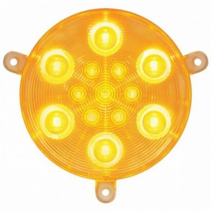 United Pacific 13 LED Daytime Running Light For 2005-2010 Freightliner Century -Amber LED/Clear Lens 37617