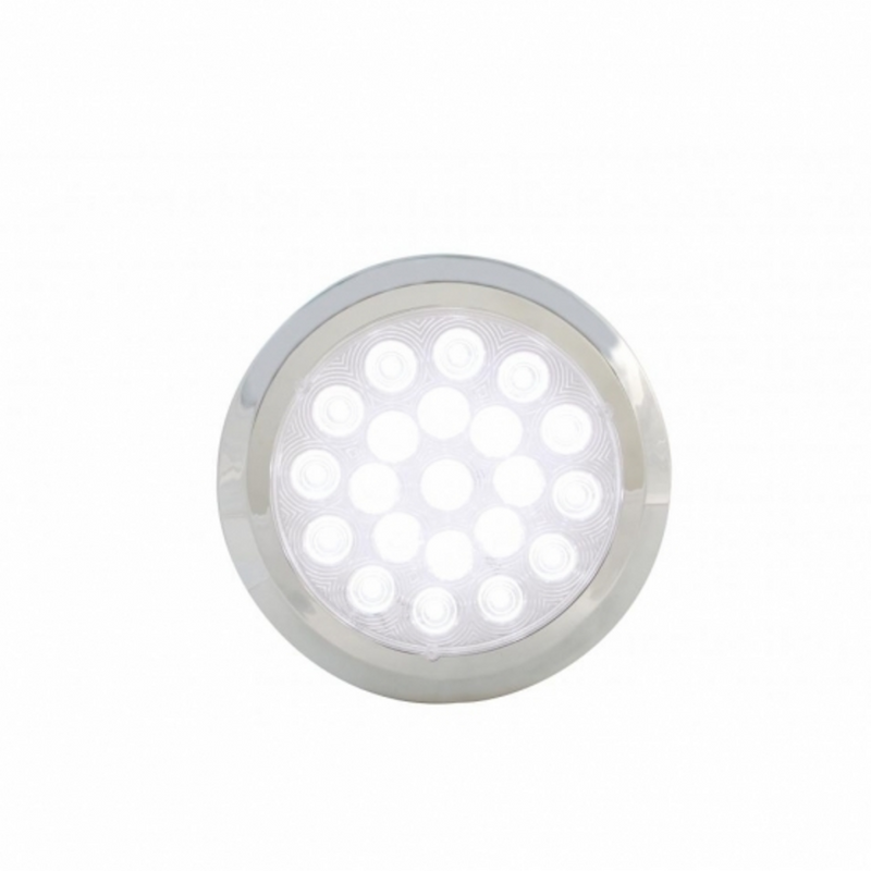 United Pacific 21 High Power LED 6-1/4" Dome Light With Bezel (Bulk) 37625B