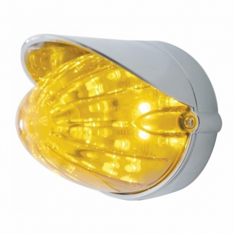United Pacific 19 LED Watermelon Grakon 1000 Flush Mount Kit With Visor Amber LED/Amber Lens 37711