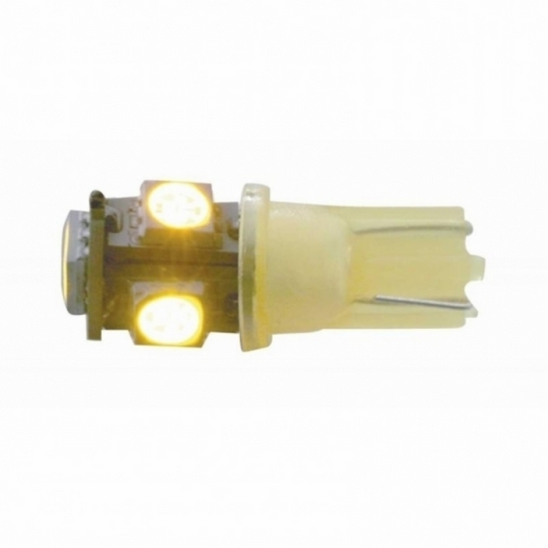 United Pacific 5 High Power LED 360 Degree 194 Bulb Amber (2-Pack) 37800