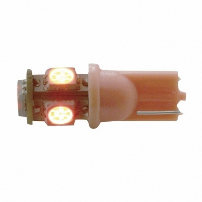 United Pacific 5 High Power LED 360 Degree 194 Bulb Red (2-Pack) 37802