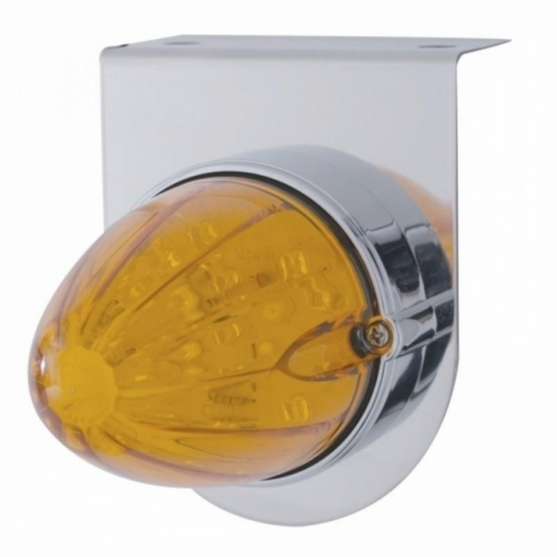 United Pacific Stainless Light Bracket With 19 LED Watermelon Light Amber LED/Amber Lens 37881