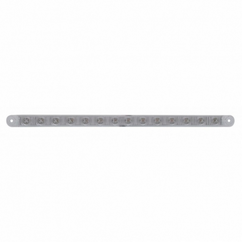 United Pacific 14 LED 12" Sequential Light Bar Only Amber LED/Clear Lens (Bulk) 37898B