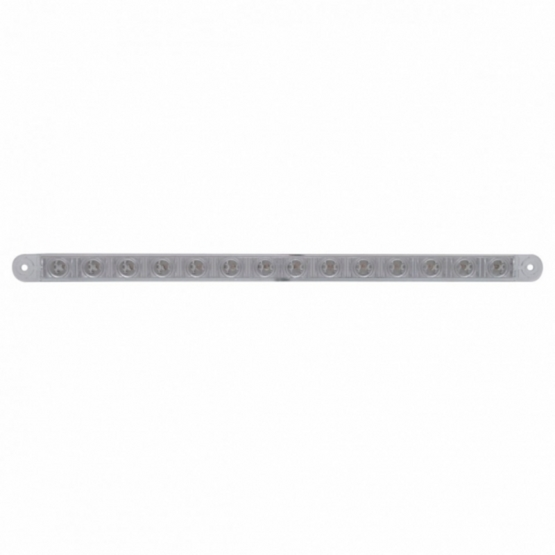 United Pacific 14 LED 12" Sequential Light Bar Only Red LED/Clear Lens (Bulk) 37899B