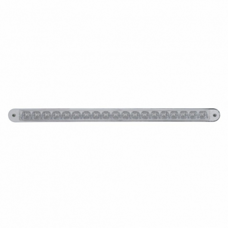 United Pacific 19 LED 12" Reflector Light Bar With Bezel (Stop, Turn & Tail) Red LED/Clear Lens 37943