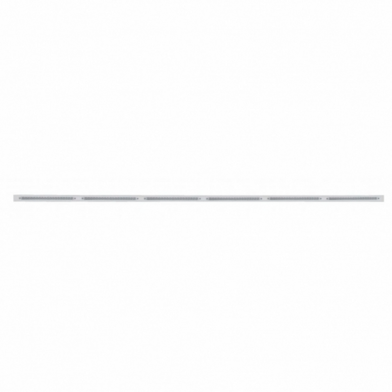 United Pacific 79-1/2" Stainless Bumper Light Bracket With 6X 19 LED 12" Light Bars Red LED/Clear Lens 37953