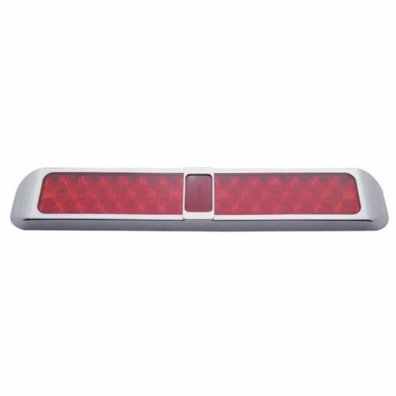 United Pacific 40 LED Light With Bezel (Stop, Turn & Tail) Red LED/Red Lens 37961