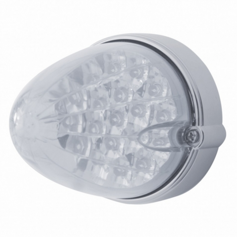 United Pacific 19 LED Reflector Grakon 1000 Flush Mount Kit Amber LED/Clear Lens 37983
