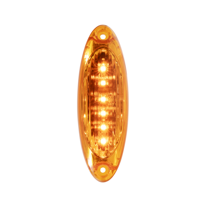United Pacific 6 LED Cab Light For 2008-2017 Freightliner Cascadia-Amber Lens 37996