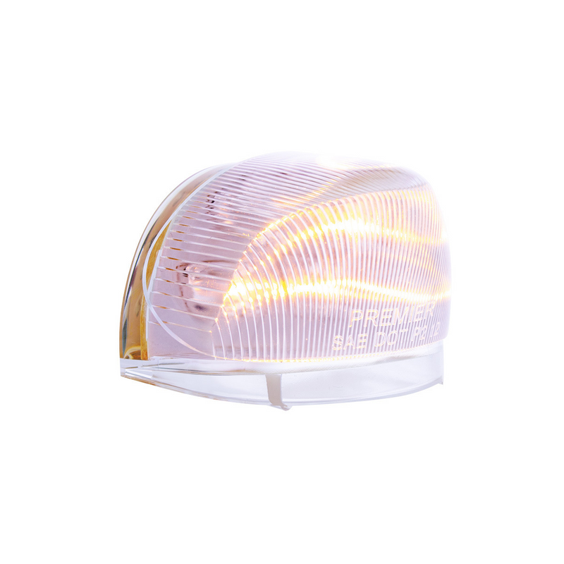 United Pacific 5 LED Dual Function Guide 682-C Headlight Turn Signal Light Amber LED/Clear Lens 38003