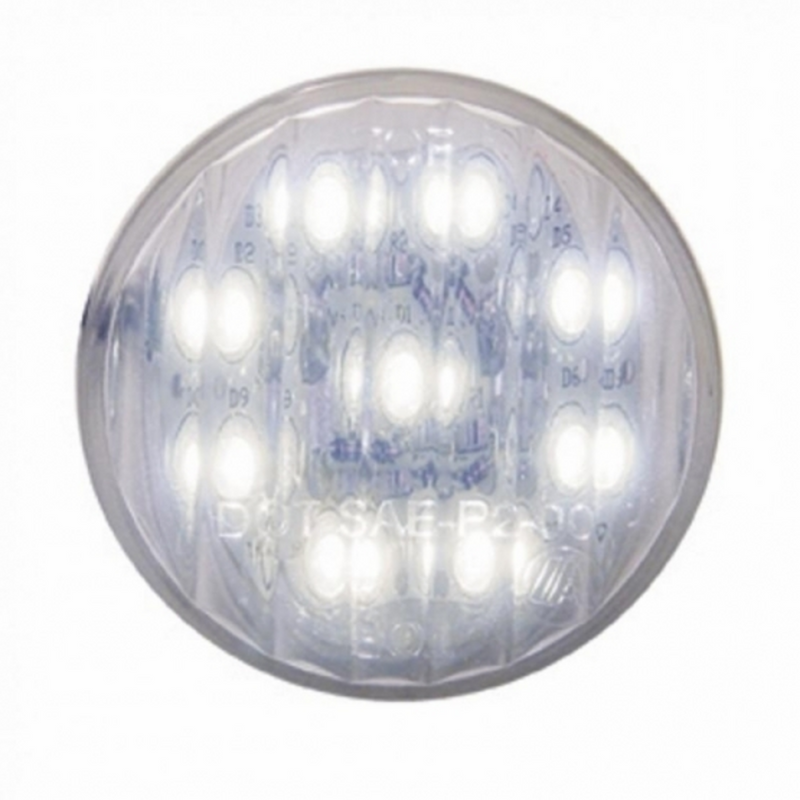 United Pacific 9 LED 2" Auxiliary/Utility Light White LED/Clear Lens 38030