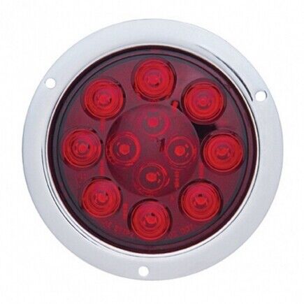United Pacific Red Lens 12 LED Deep Dish Light