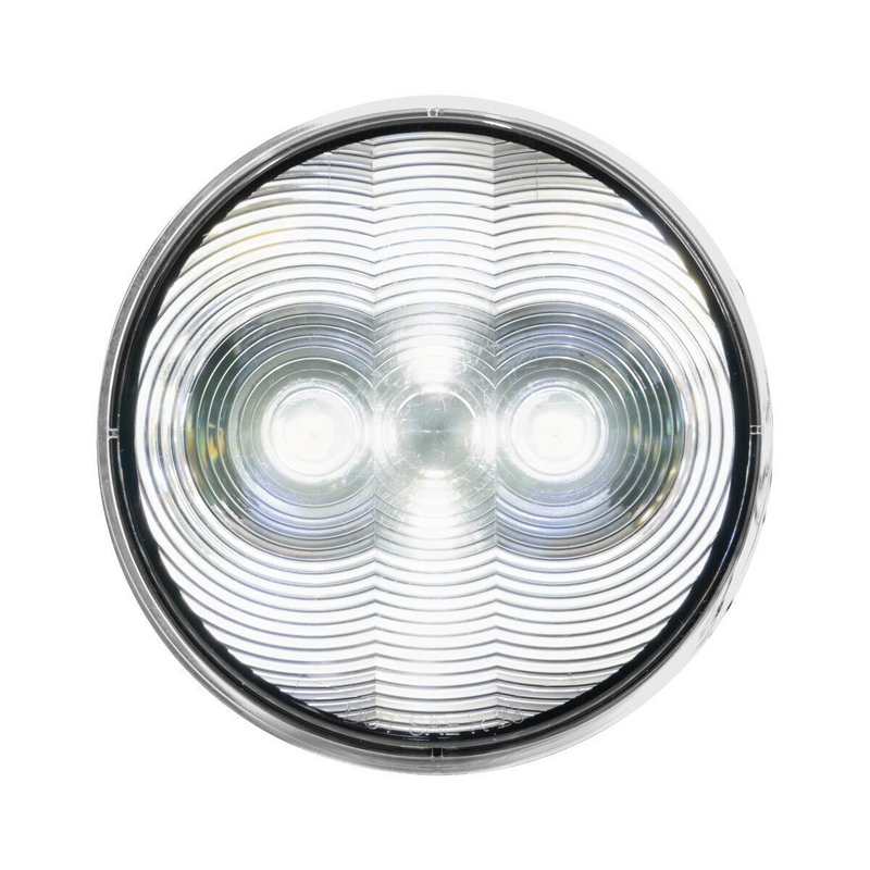 United Pacific 6 LED 4" Round Light (Back-Up)-White LED/Clear Lens 38065B