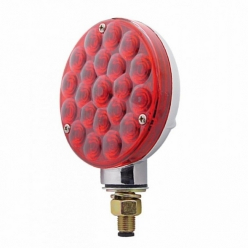 United Pacific 21 LED Single Face Turn Signal Light Red LED/Red Lens 38106