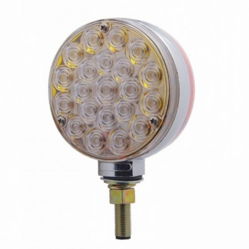 United Pacific 42 LED Double Face Turn Signal Light Amber & Red LED/Clear Lens 38123