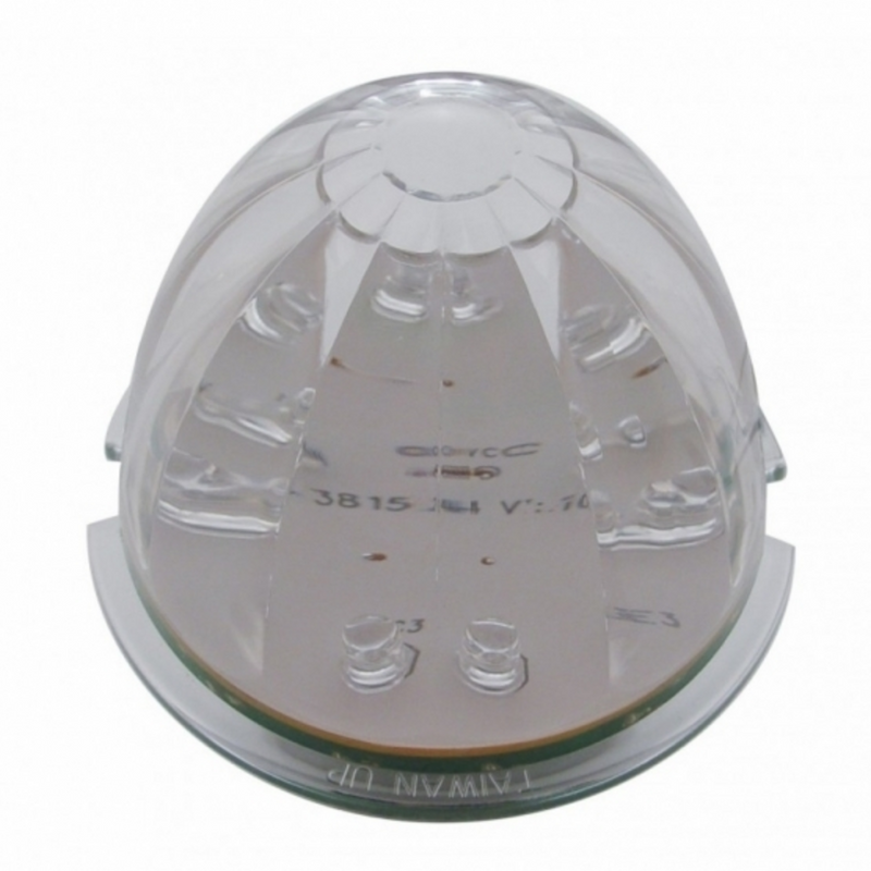 United Pacific 17 LED Watermelon Cab Light Red LED/Clear Lens 38149