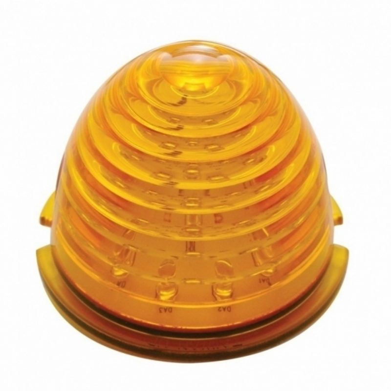 United Pacific 17 LED Beehive Cab Light Amber LED/Amber Lens 38154