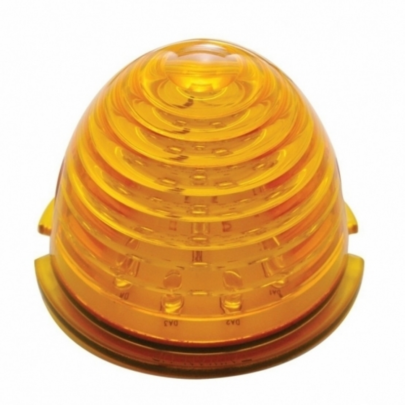 United Pacific 17 LED Beehive Cab Light Amber LED/Amber Lens (Bulk) 38154B