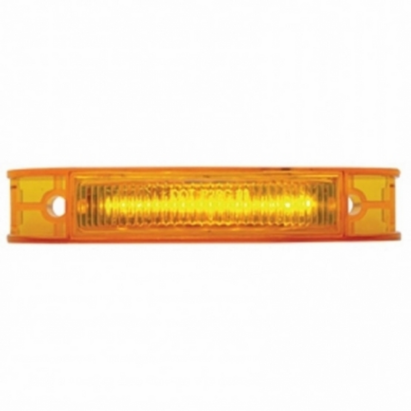 United Pacific 7 LED Rectangular Light (Clearance/Marker) Amber LED/Amber Lens 38163