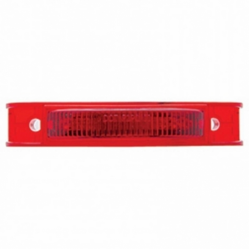 United Pacific 7 LED Rectangular Light (Clearance/Marker) Red LED/Red Lens 38164