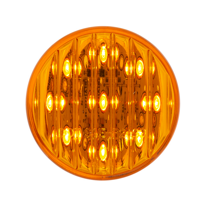 United Pacific 9 LED 2" Round Light (Clearance/Marker) Amber LED/Amber Lens (Bulk) 38170B