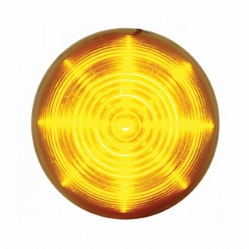 United Pacific 13 LED 2.5" Round Beehive Light (Clearance/Marker) Amber LED/Amber Lens 38178