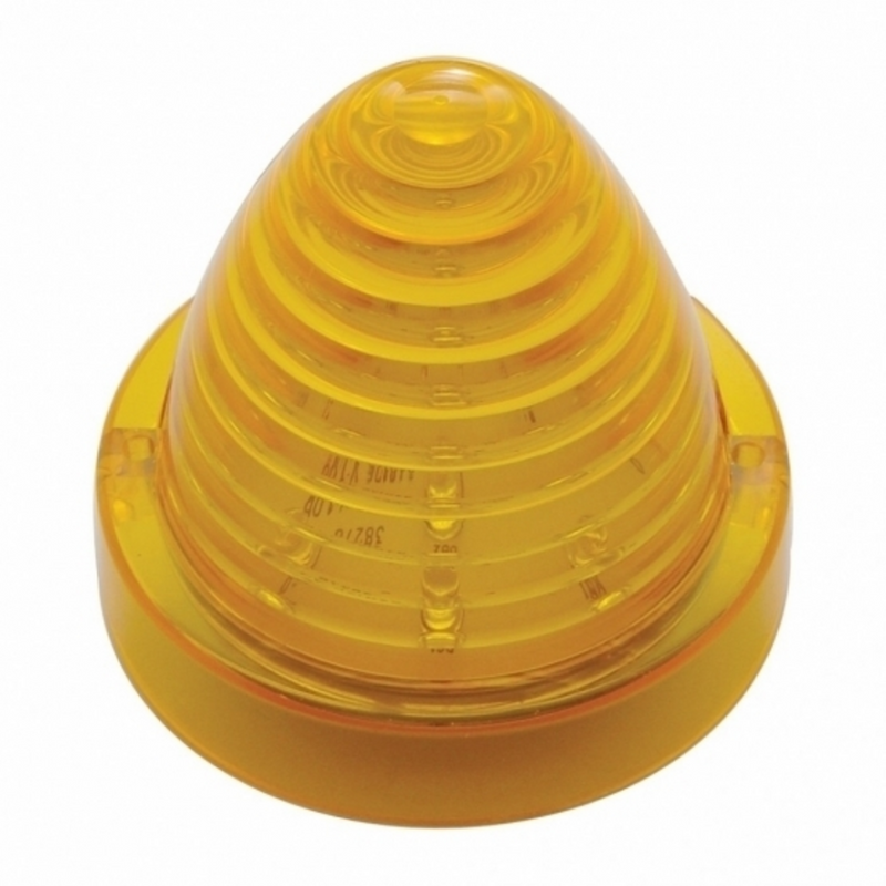 United Pacific 13 LED Beehive Truck-Lite Style Cab Light Amber LED/Amber Lens 38278