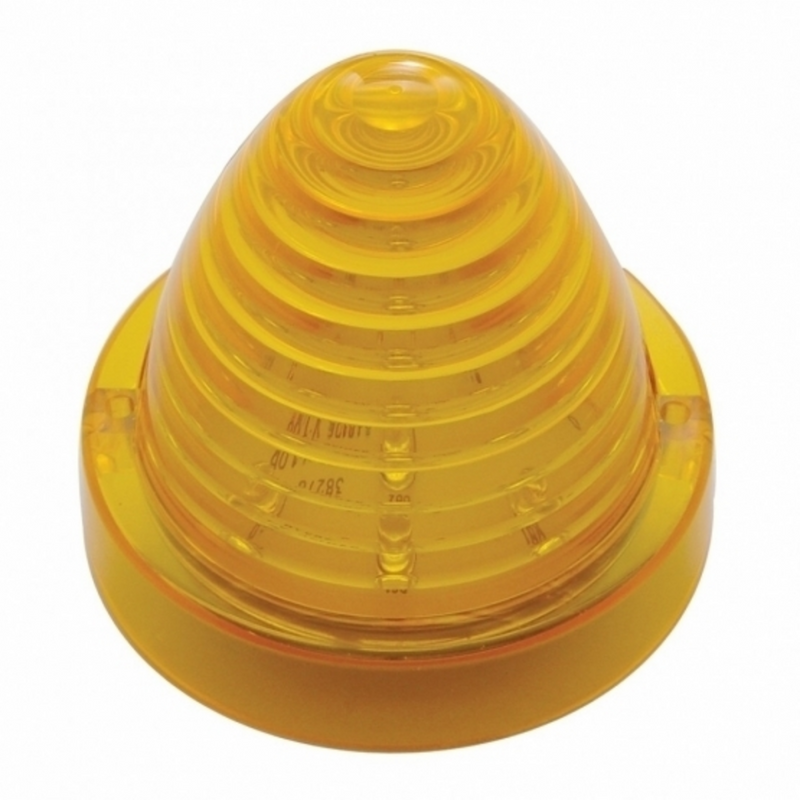 United Pacific 13 LED Beehive Truck-Lite Style Cab Light Amber LED/Amber Lens (Bulk) 38278B