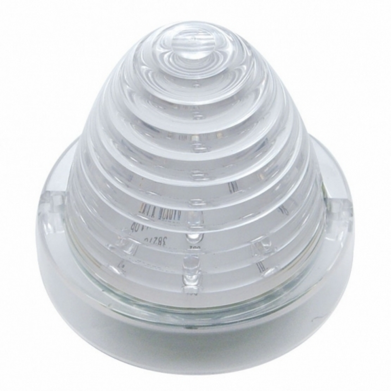 United Pacific 13 LED Beehive Truck-Lite Style Cab Light Amber LED/Clear Lens 38279