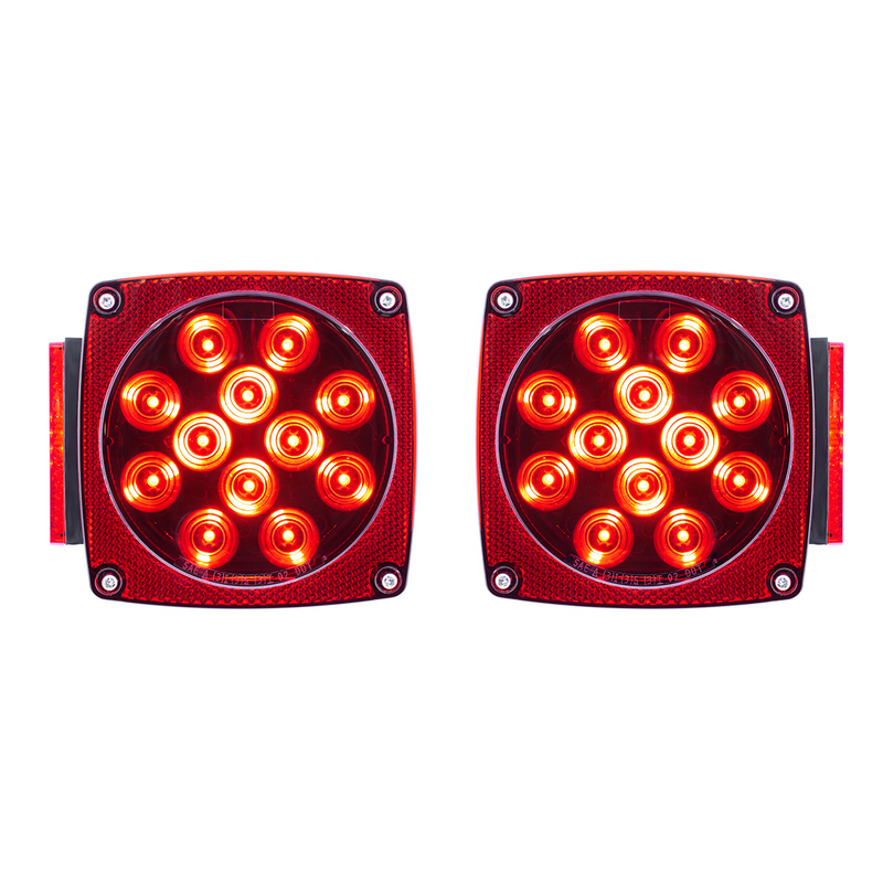 United Pacific Over 80" Wide LED Submersible Combination Tail Light Kit 38309BK