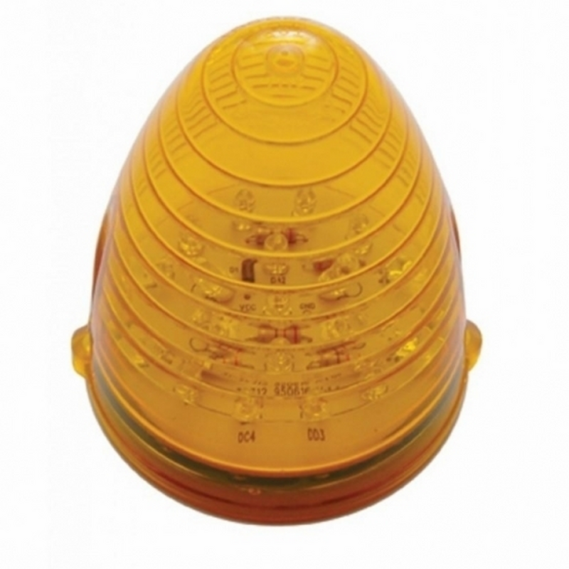 United Pacific 19 LED Beehive Grakon 1000 Cab Light Amber LED/Amber Lens 38312