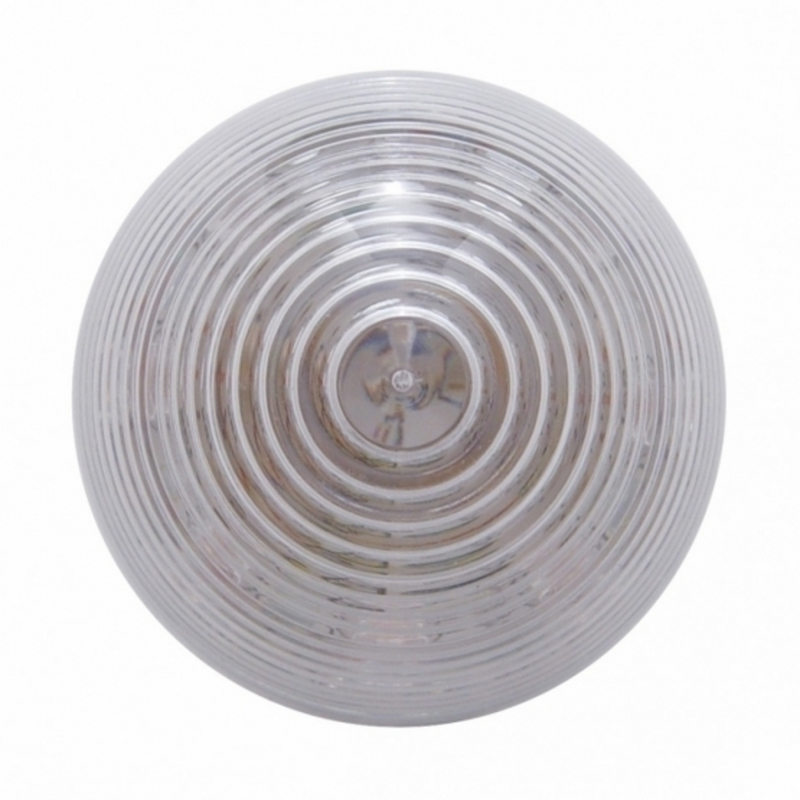 United Pacific 9 LED 2" Round Beehive Light (Clearance/Marker) Red LED/Clear Lens 38367