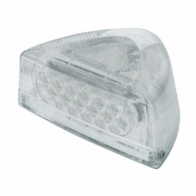 United Pacific 37 LED Turn Signal Light With Clear Base For 1987-2007 Peterbilt 379/378/357 Amber LED/Clear Lens 38549