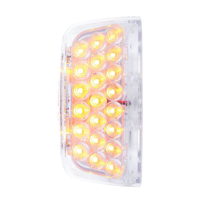 United Pacific 31 LED Turn Signal Light For 1987-2007 Peterbilt 379/378/357 Amber LED/Clear Lens 38553