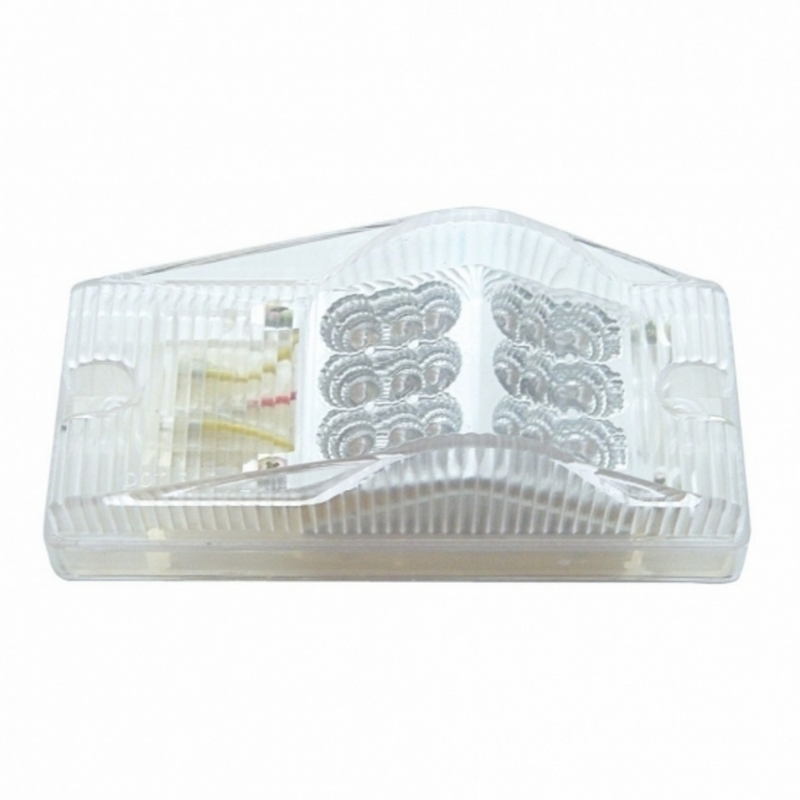 United Pacific 18 LED Reflector Light (Park, Turn & Clearance) Amber LED/Clear Lens 38579