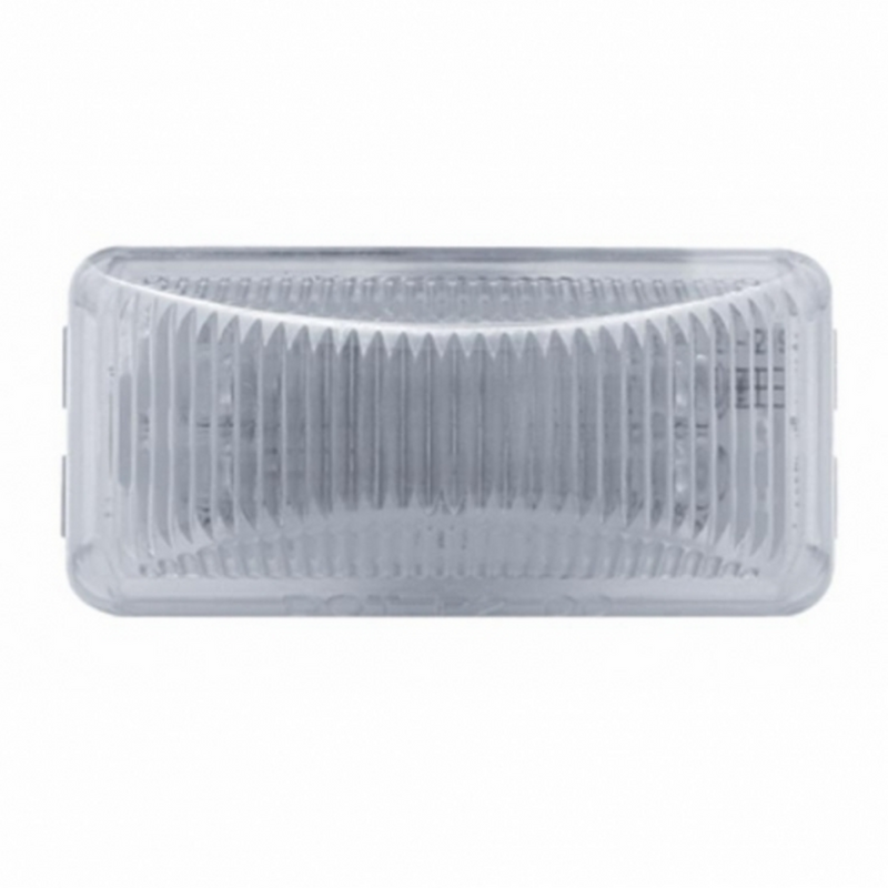 United Pacific 6 LED Rectangular Light (Clearance/Marker) Amber LED/Clear Lens 38634