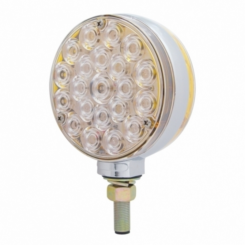 United Pacific 42 LED Double Face Turn Signal Light Amber LED/Clear Lens 38714